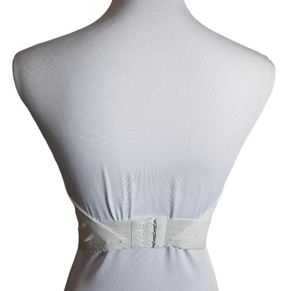 Vintage Gold Label Victorias Secret White Lace Bustier Bra Corset Sz 36B Bridal - Picture 5 of 15